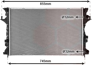 VAN WEZEL 43002300 Radiator motorkjøling