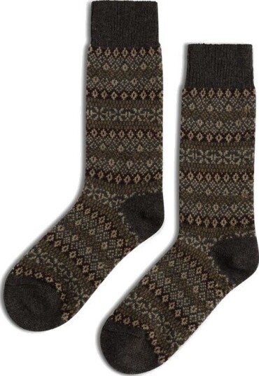 Pantherella Sherborne cashmere sock S brun herre Pantherella Sherborne cashmere sock S brun herre