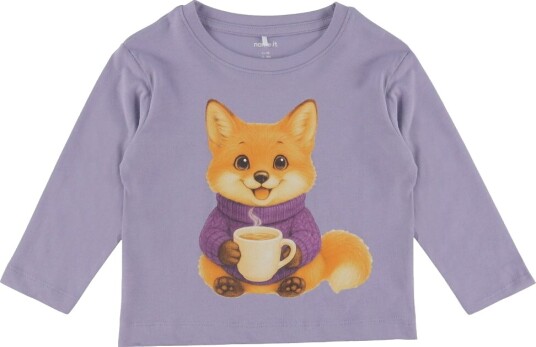 Name It Genser NmfVotea Arvestykke Lilac/Fox Name It 1½ år (86) Genser Lilla