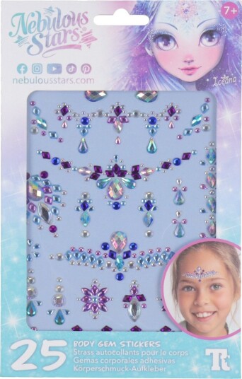 Nebulous Stars Ansiktsdekorasjon Body Lagre klistremerker Nebulous Stars OneSize Kostymer 232-11451-NC