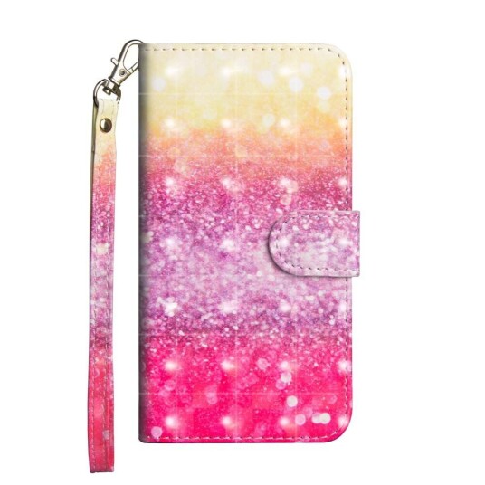 INCOVER Huawei P40 Lite E Light Spot PU Skinndeksel m. Lommebok & Stropp - Ombre