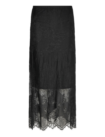 Gina Tricot Lace Skirt - Black - XS