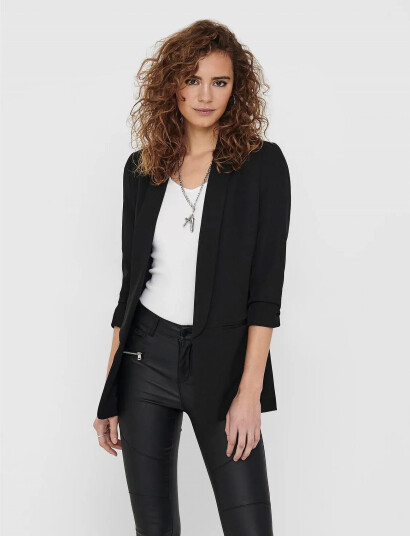 ONLY Onlelly 3/4 Blazer Tlr Noos - Black - 36