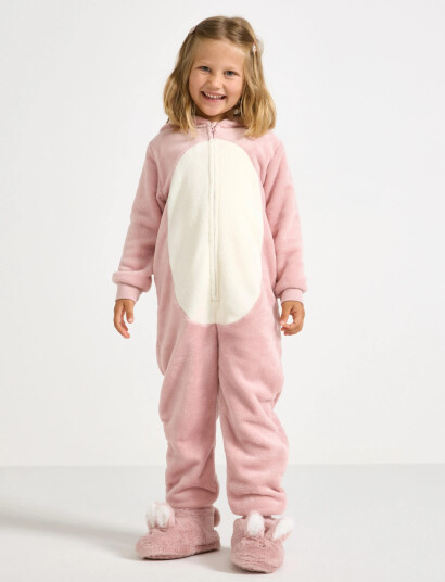 Lindex Pajama Onesies Animal Small Pink 92