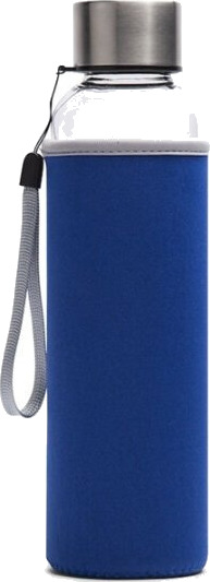 Lord Nelson Glassflaske med neoprenhylse 60 cl, Blå