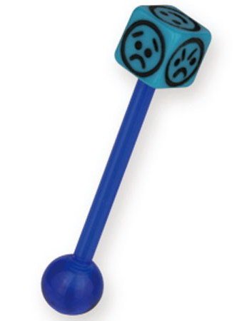 Diffrent Faces Blue Tungepiercing Diffrent Faces Blue Tungepiercing