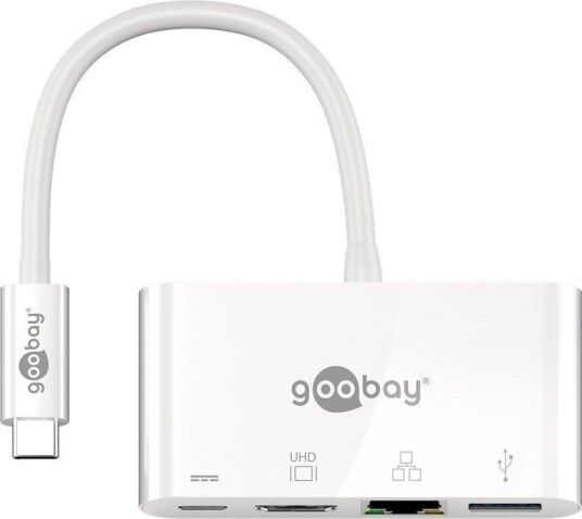 Goobay multiadapter USB-C - HDMI,RJ45 & USB-A