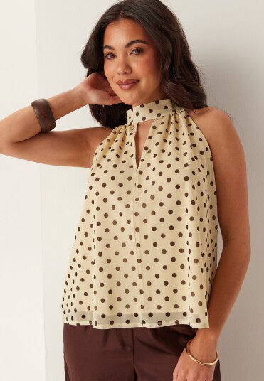 Bubbleroom Mesh Tie Top