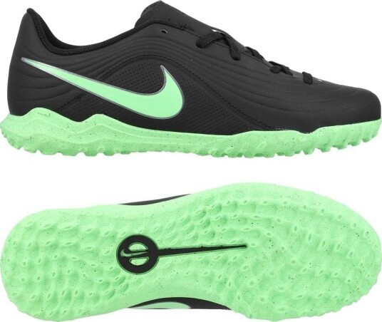 Nike Tiempo Maestro Club Tf Shadow   Svart/illusion Green Barn   Turf (Tf) størrelse 37½