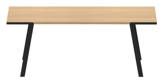 Temahome Drift Spisebord 200, Eikefiner/Svarte Ben, 200x100x75 Unoliving