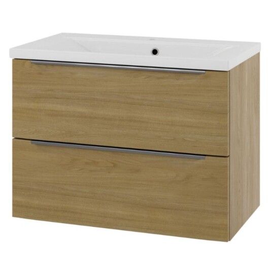 Linn Bad Mari Smal D35cm Servantskap Eik / 80cm LB-127508 Linn Bad Mari Smal D35cm Servantskap Eik / 80cm LB-127508