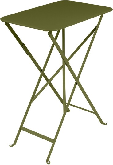 Fermob - Bistro Table 57 X 37 Cm, Pesto - Utendørs Spisebord - Grønn - Metall Fermob - Bistro Table 57 X 37 Cm, Pesto - Utendørs Spisebord - Grønn - Metall