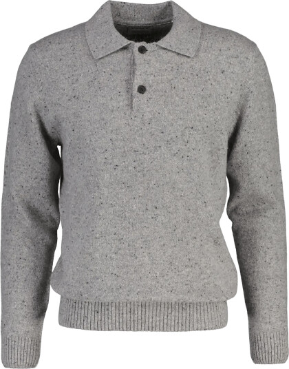 Gant Wool Blend Neps Polo   Grey   S