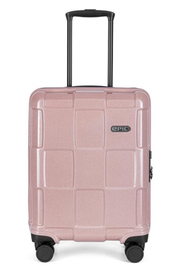 Epic Crate Reflex EVO kabinkoffert med 4 hjul 55 cm CrystalROSE