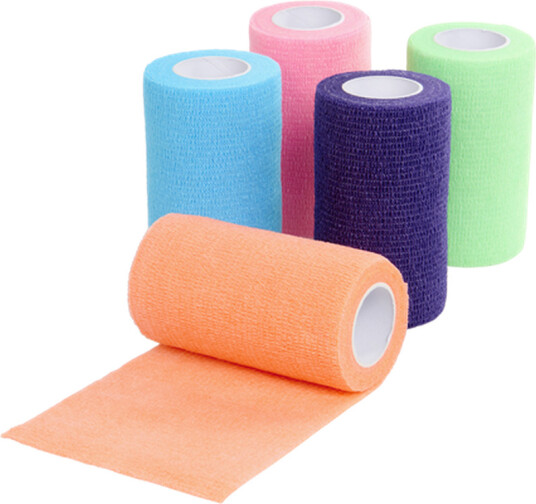Vet-Flex Elast Binda Selvklebende 10Cm*4.5M Neonmix. Vet-Flex Elast Binda Selvklebende 10Cm*4.5M Neonmix.
