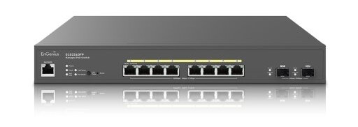 Engenius Ecs2510fp, Håndtert, L2+, 2.5G Ethernet (100/1000/2500), Strøm Over Ethernet (Poe), Rack-Montering