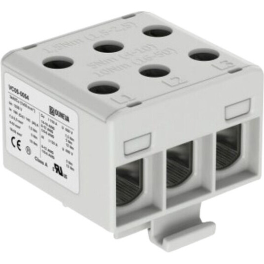 Ouneva Klemme isolert OTL 3x1,5-50mm² AL/CU Grå - 1296309