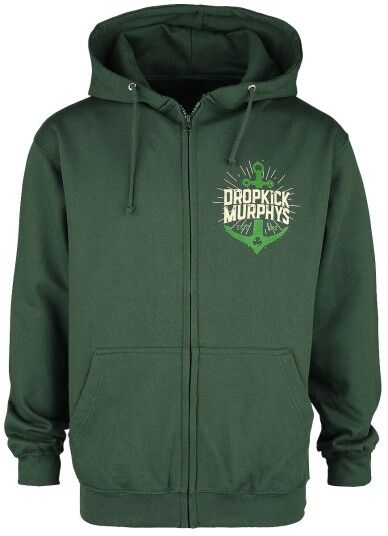 Dropkick Murphys Hettejakke - Anchor Admat Green - S til XXL - Herrer - mørkegrønn