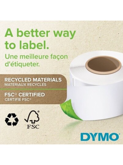 DYMO Dymo LW avtalekort/navneskilt etiketter, ikke-klebende, 51mm x 89mm, ruller med 300 stk., original