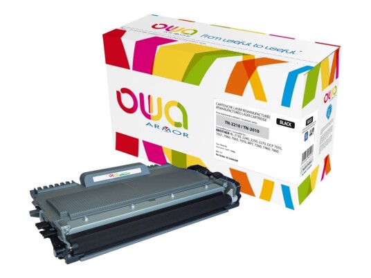 Owa - Svart - Kompatibel - Gjenfabrikert - Tonerpatron Alternativ For: Brother Tn2210 - For Brother Dcp-7060 7065 7070 Hl-2240 2250 2270 Mfc-7360 7460 7860 Fax-2840 2940