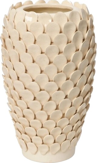 Broste Copenhagen Dorthea Vase - WHITE - Ø 18 cm
