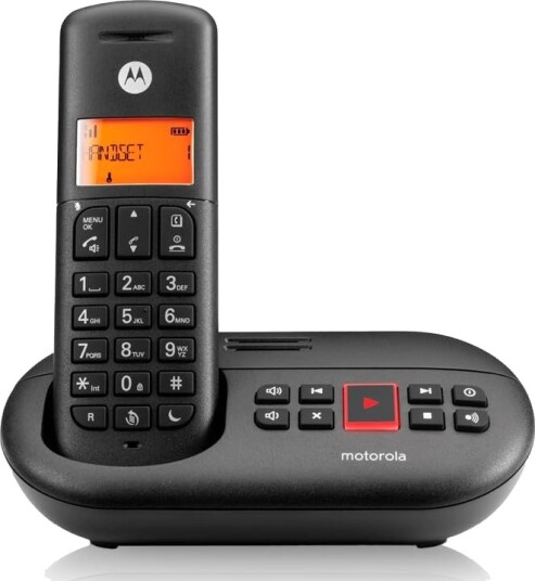 Motorola E211 Trådløs Håndtelefon Svart Motorola E211 Trådløs Håndtelefon Svart