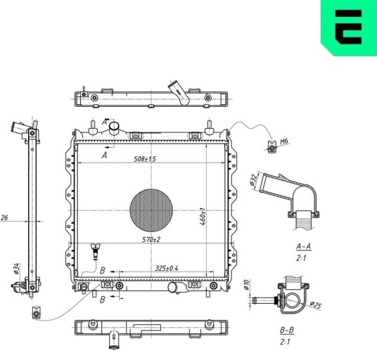 ERA 673305 Radiator motorkjøling