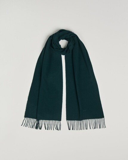 GANT Wool Scarf Tartan Green