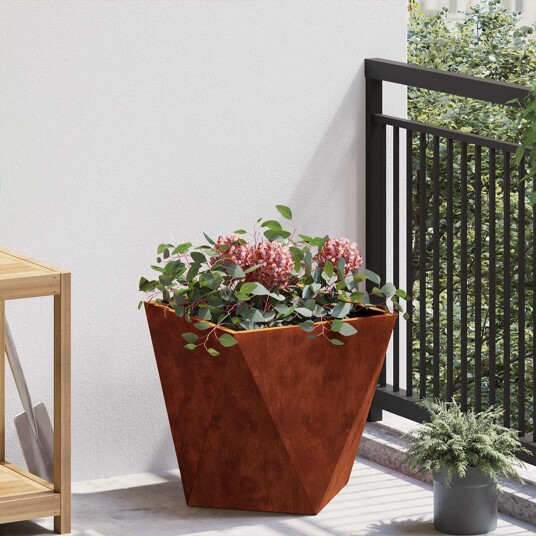 vidaXL Plantekassed Rusten 40 x 40 x 40 cm Cortenstål