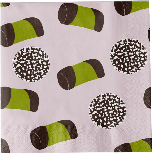 Pluto Design Like a swede serviett Rosa grønn brun hvit Pluto Design Like a swede serviett Rosa grønn brun hvit