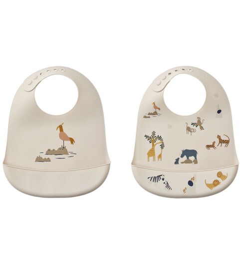 Liewood Tilda 2 Pack Smekker All Together, Sandy