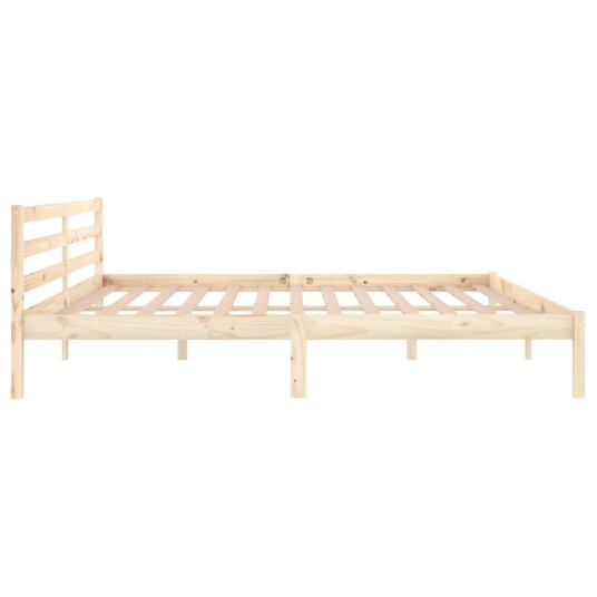 vidaXL Sengeramme heltre furu 200x200 cm