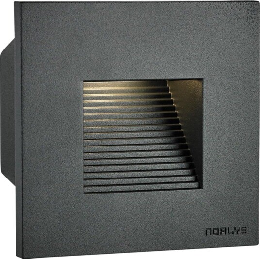 Norlys Namsos mini innfelt vegglampe - Grafitt