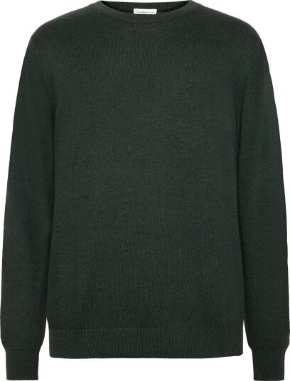 Knowledge Cotton Apparel Merino Crew Neck Sweater FOREST NIGHT XL Knowledge Cotton Apparel Merino Crew Neck Sweater FOREST NIGHT XL