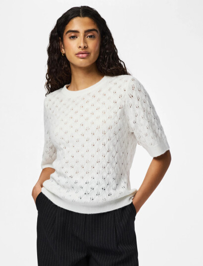 Pieces Pclelou Ss O Neck Knit Noos Bc White XL Pieces Pclelou Ss O Neck Knit Noos Bc White XL