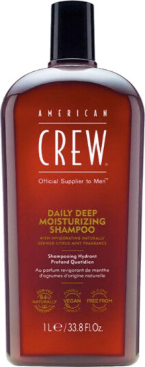 American Crew 1000 ml Fuktgivende Sjampo for Alle Hårtyper med Balsam