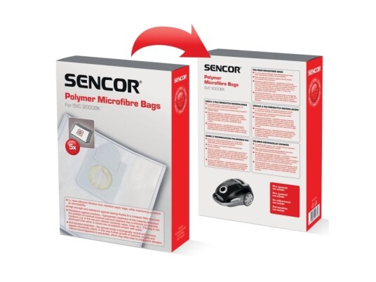 Sencor Svc 9000Bk Støv Pose Sylindervakuum Mikrofiber 4 L Svc 9000Bk/Svc 9050Bl. 5 Stykker Sencor Svc 9000Bk Støv Pose Sylindervakuum Mikrofiber 4 L Svc 9000Bk/Svc 9050Bl. 5 Stykker