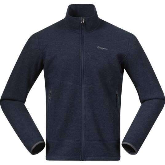 Bergans Of Norway Bergans Rabot Merino FleeceMidlayer Jacket Men Navy Blue