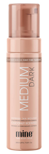 MineTan Medium Dark Self Tan Mousse 200 ml Selvbruning