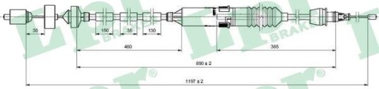 Clutchkabel LPR C0471C Clutchkabel LPR C0471C