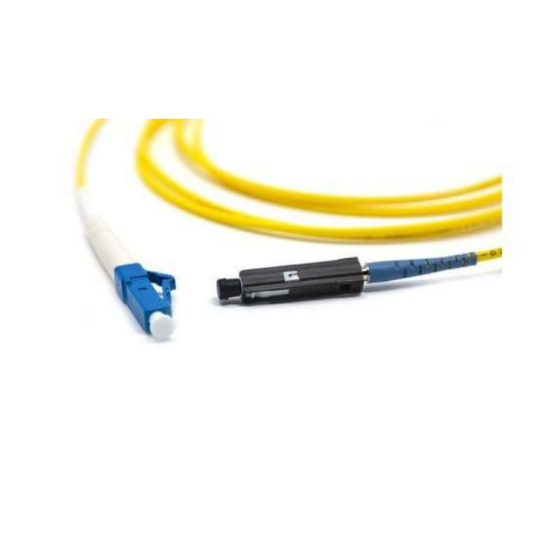 MicroConnect Fiberkabel Simplex LC MU 1m Gul
