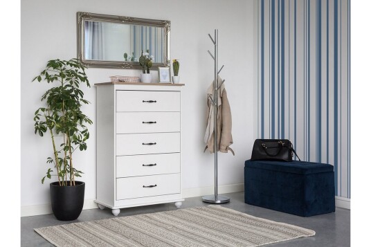 Kommode Sharon 39 \| 76 cm Hvit Kommode Sharon 39 \| 76 cm Hvit
