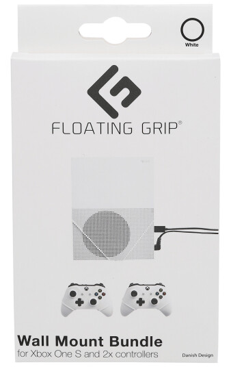 Floating Grips Xbox One S and Controller Wall Mounts - Bundle (White) Floating Grips Xbox One S and Controller Wall Mounts - Bundle (White)