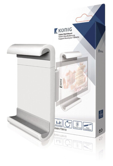 KÖNIG FIXED WALL MOUNT UNI TAB 7-12" WH