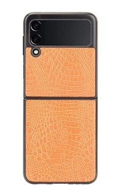 Krokodille Series Samsung Galaxy Z Flip3 5G Deksel Gul