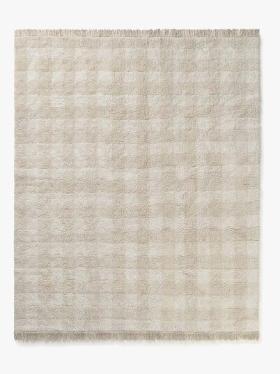 Lorena Canals Vaskbar Vichy Gulvteppe 90x120 cm Ivory Lorena Canals Vaskbar Vichy Gulvteppe 90x120 cm Ivory