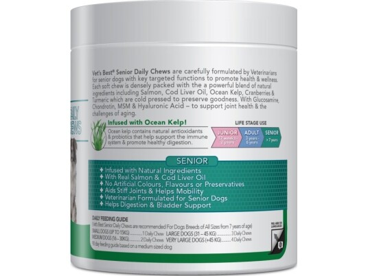 Vets Best Daily Chewsenior 180 Stk. 4 Pk/Ps