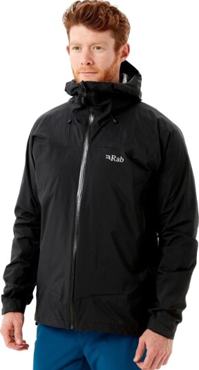 Rab  Downpour Plus 2.0 Jacket Herre, bl BLACK, XL