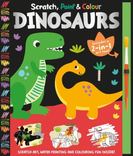Scratch Paint & Colour Dinosaurs