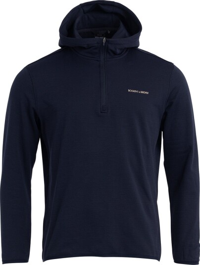 Bogeys & Birdies M Tech Waffle Hood Blå Golfgenser herre Dark Navy Large